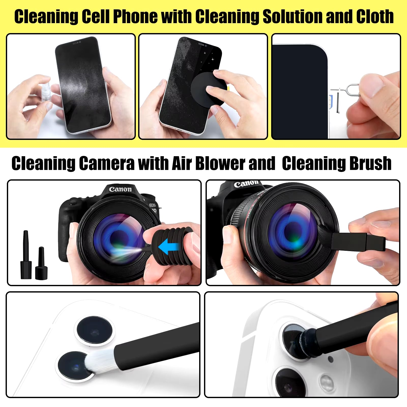 20-In-1 Electronic Clean Brush Tool for Iphone Airpods Ipod PC Monitor TV Earphone Camera Earbuds Computer Keyboard Cleaner Kit