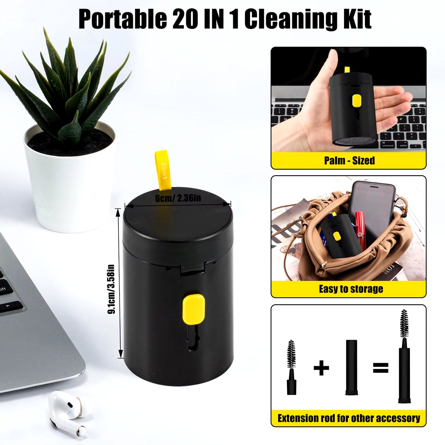 20-In-1 Electronic Clean Brush Tool for Iphone Airpods Ipod PC Monitor TV Earphone Camera Earbuds Computer Keyboard Cleaner Kit